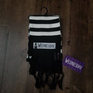 Addams Family Wednesday Long Knit Scarf
